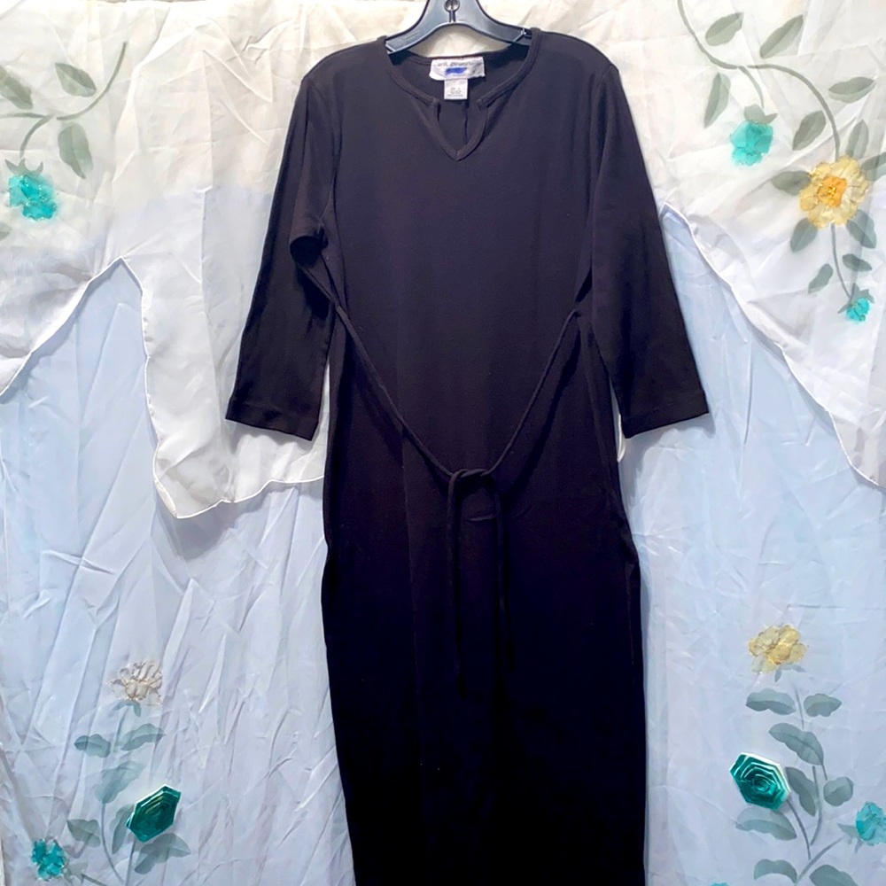 erik stewart Maternity Black Long Sleeve Dress Sz S
